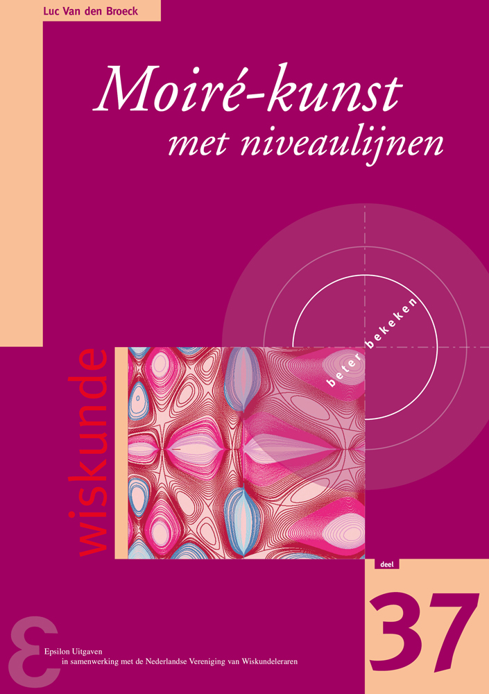 Moiré-kunst met niveaulijnen